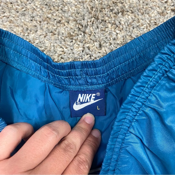 Vintage Nike mens blue gray pull on drawstring pants size L blue tag - Picture 6 of 15